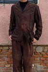 MUTEDANCE embroidered printed and dyed trousers MD21SS46